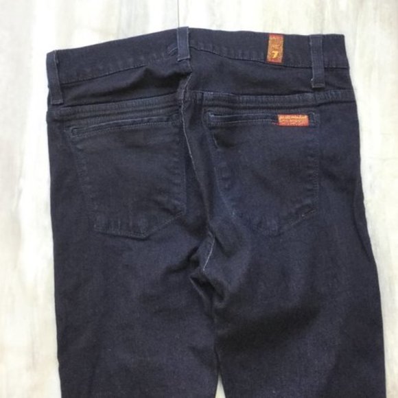 7 For All Mankind Black Jeggings with Gold Accents - Picture 5 of 9